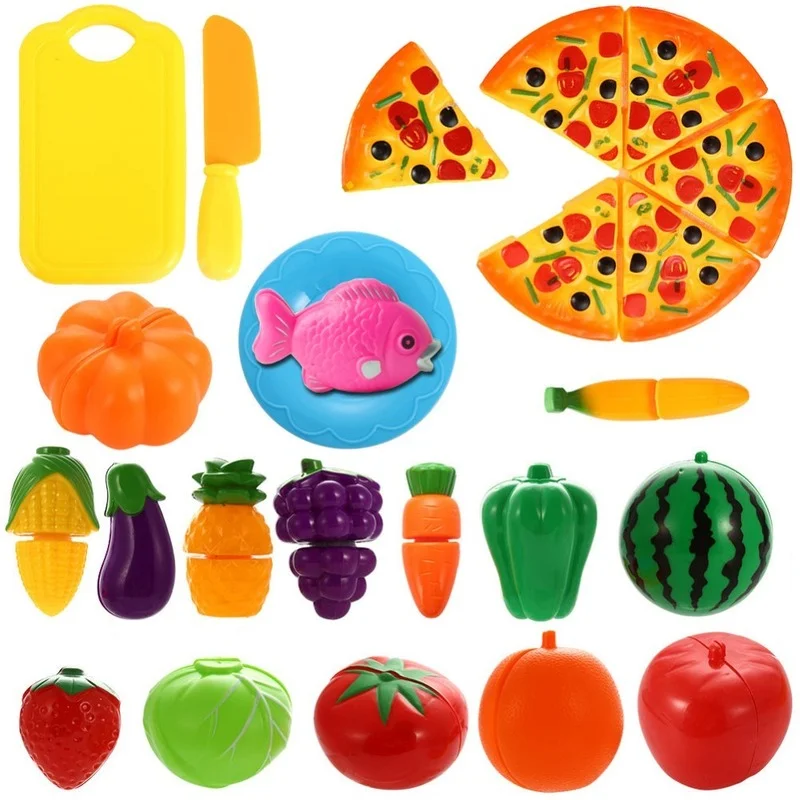 Детские кухонные игрушки режущие овощи фрукты игрушка кухонный набор для