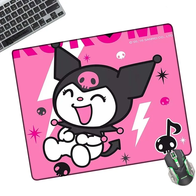 

Резиновый мультяшный милый коврик для мыши Kuromies для девочек, мини-компьютер для игр, милый ПК, полный коврик для клавиатуры, аксессуары, ковр...