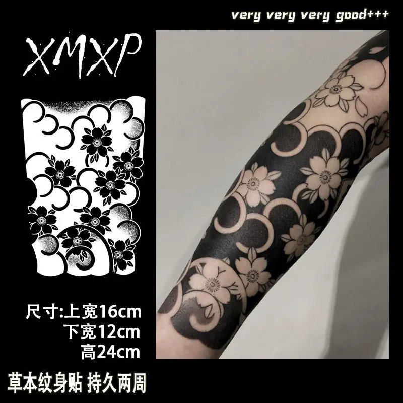 

Sakura Arms Herbal Juice Tattoo Sticker Sweet Cool Sexy Babes Festival Waterproof Durable Wholesale Fake Tattoos for Women Cute
