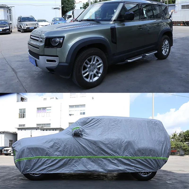 

For Land Rover Defender 110 Car Sunscreen Dustproof Rain and snow Anti-ultraviolet Full Car Cover Car Accessories g
