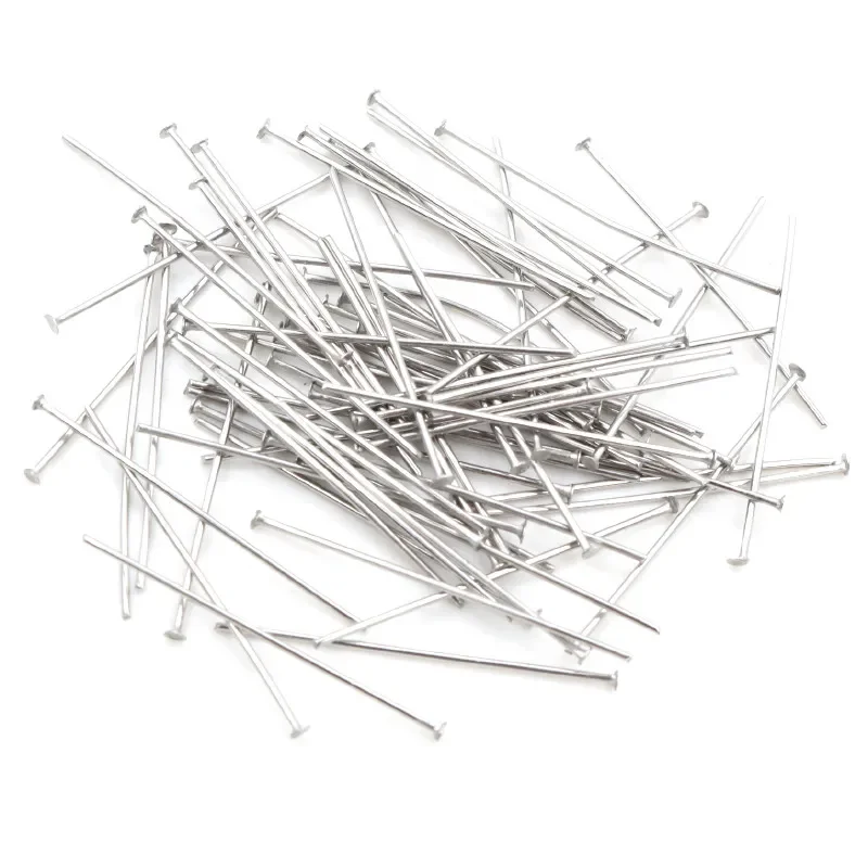 Fade 100pcs/Lot 20-70 mm 316 Stainless Steel Ball Pins Findings Ball Head Pins For Jewelry Making DIY Supplies Accessories