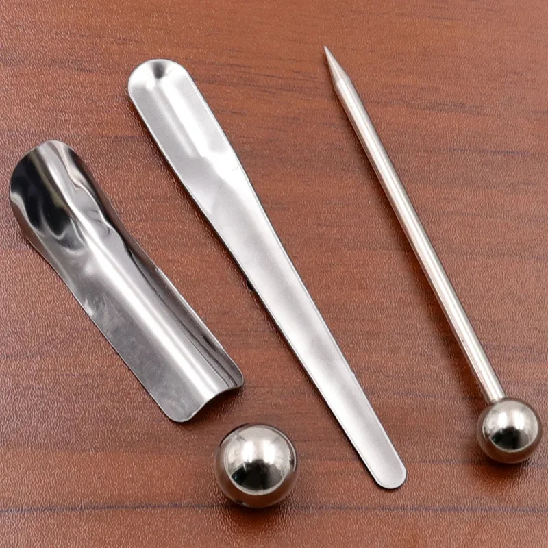 4 шт. напорный шарик для плитки с двойным отверстием стальной шаровой крючок нож