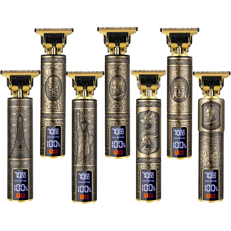 Hair Clipper Smooth Cordless Head Hairdresser Electric Carving Razor Machine To Cut Parts Trimmer Professional Men Barber Tools
