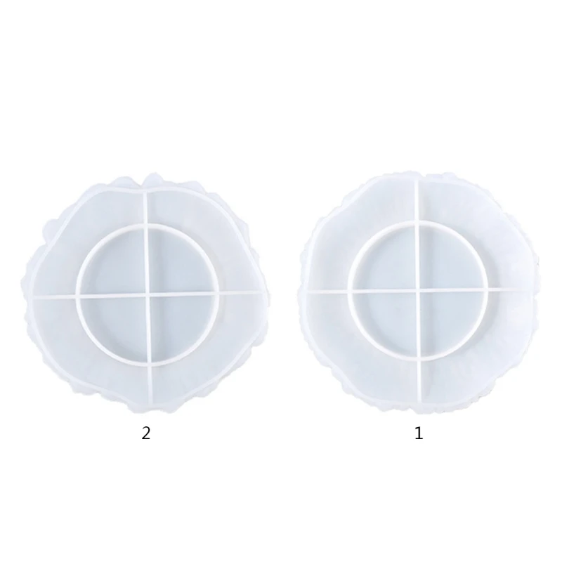 

Silicone Resin Tray Molds Are Suitable for Irregular Jewelry Holders and Coasters Diy Agate Molds for Cake Stands