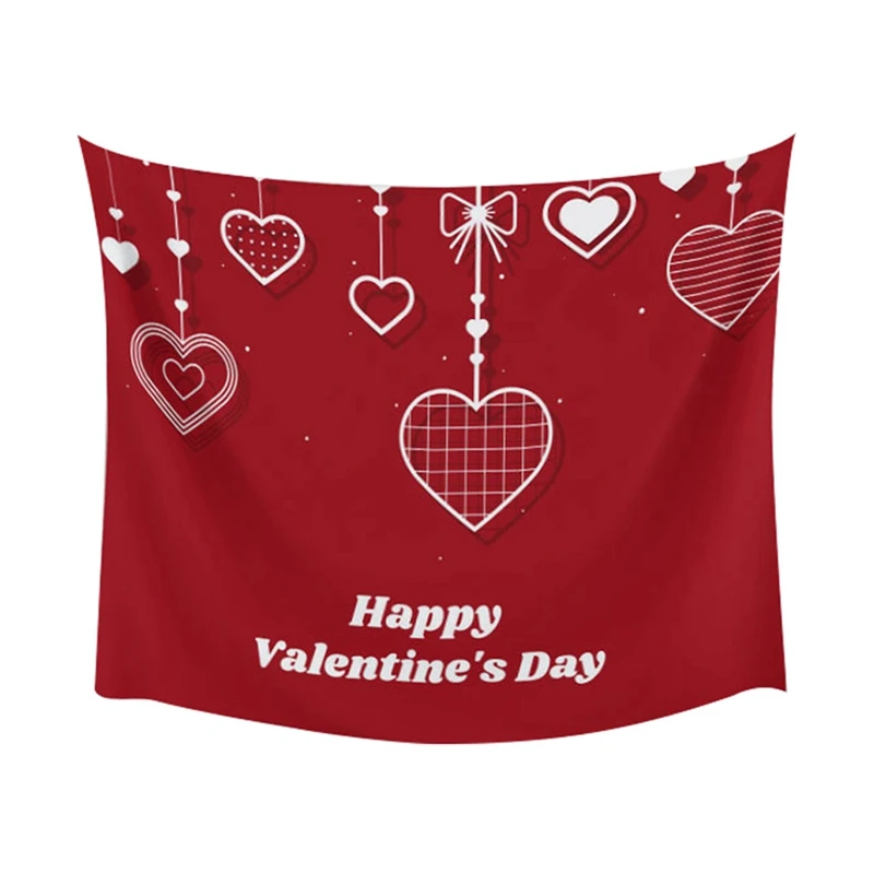 

Гобелен на День святого Валентина, большой формат, модное украшение для интерьера, оригинальный гобелен в подарок, 150x200 см