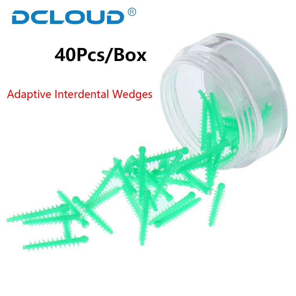 DCLOUD 40 шт./кор. одноразовые стоматологические адаптивные силиконовые клинья для