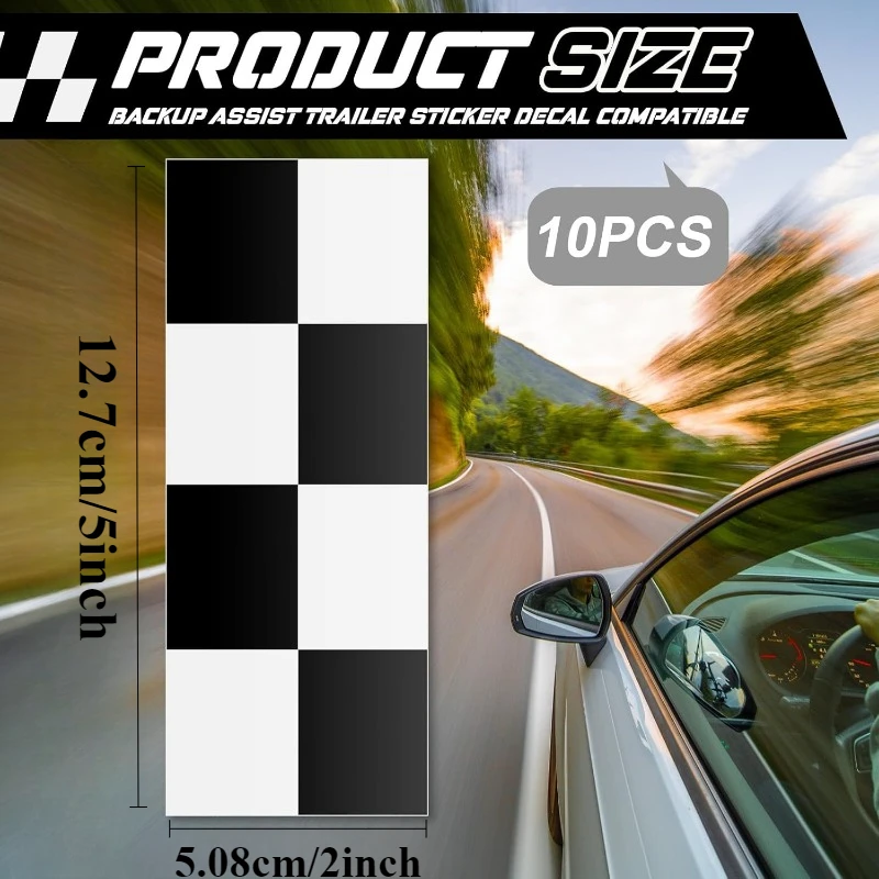 

10 шт., автомобильные наклейки для вспомогательного прицепа