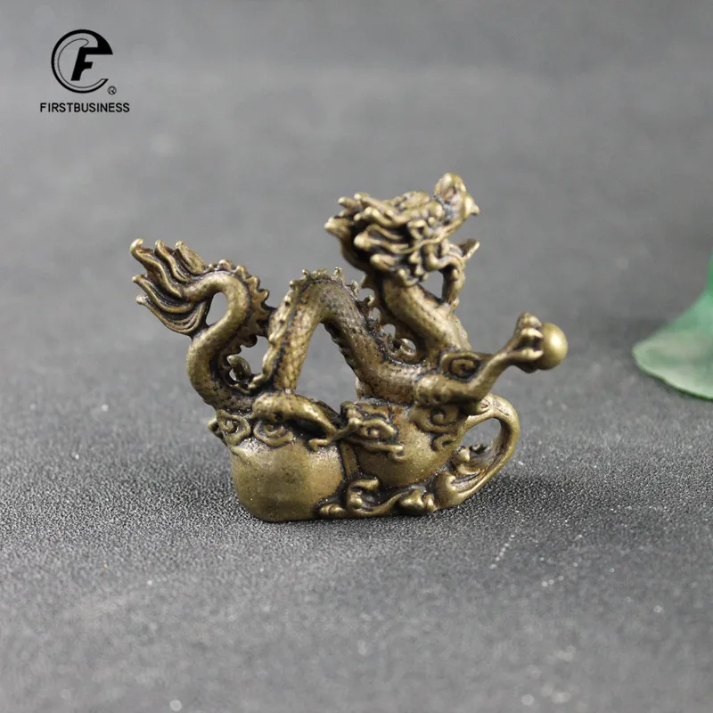 Антикварные искусственные украшения из чистой меди счастливые фигурки фэн-шуй