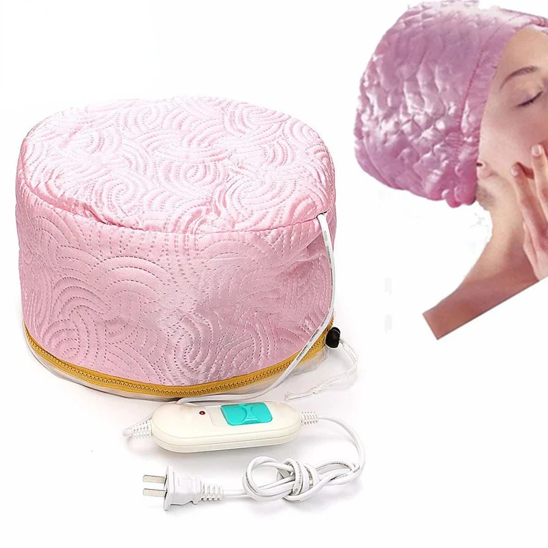 Adjustable Hair Steamer Cap Electric Hair Thermal Treatment Hat Home Use DIY Hair SPA Nourishing Care Tools