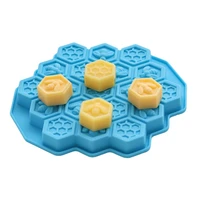 16 cavities honeycomb shaped silicone soap mold honeycomb chocolate molds decoration insert mesh honeycomb mousse moulds