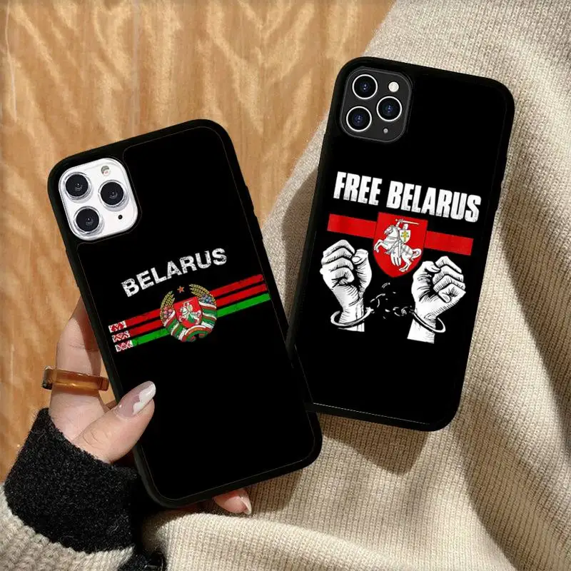 

Belarus flag Phone Case Silicone PC+TPU Case for iPhone 11 12 13 Pro Max 8 7 6 Plus X SE XR Hard Fundas