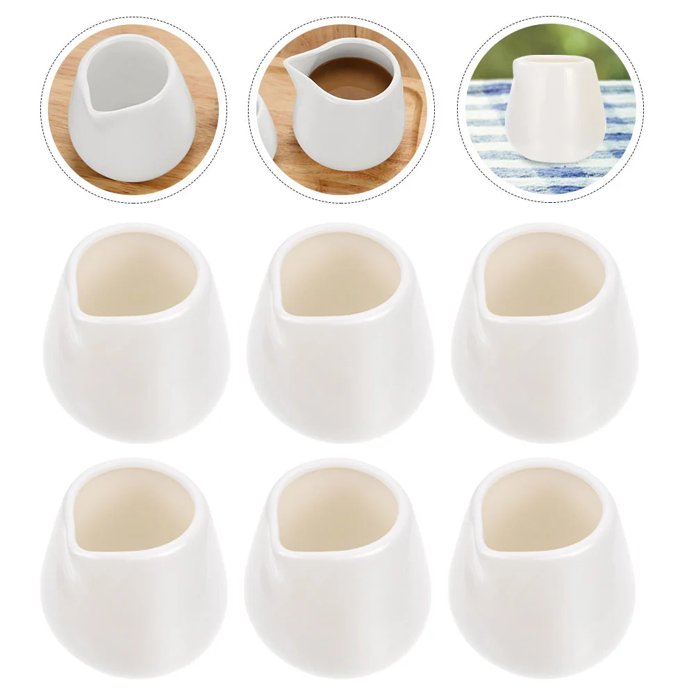 

Pitcher Creamer Sauce Gravy Coffee Ceramic Jug Mini Pourer Bowl Dish Frothing Cup Jugs Boat Container Cream Mug Small Porcelain