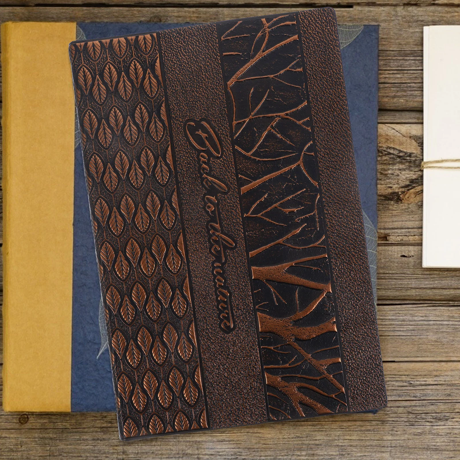 

Embossed Notebook Notebooks Aesthetic Men Artist Handwriting Taking Vintage Journals