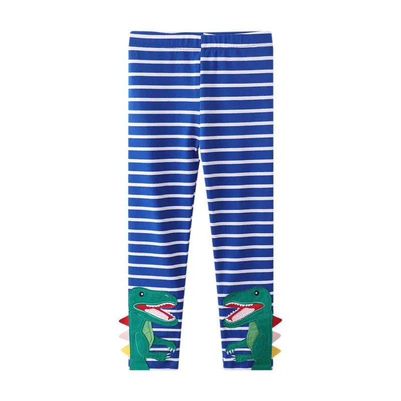 

Jumping Meters New Arrival Girls Dinosaurs Leggings Pants Full Length Toddler Kids Skinny Pants Baby Trousers Stripe Pants