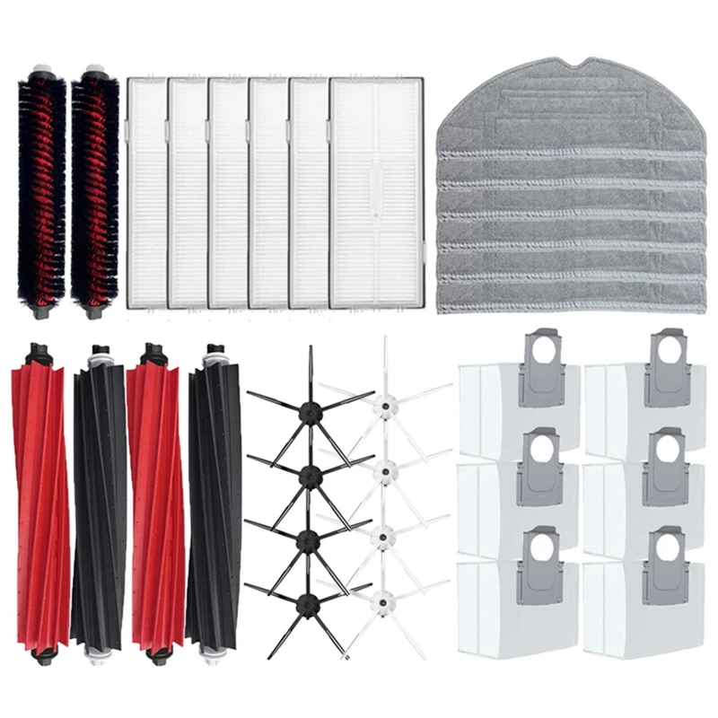 

Сменные детали для пылесоса Roborock S8 S8 + S8 Pro Ultra G20, фильтры НЕРА, пылесборники, роликовая боковая щетка, насадка на швабру