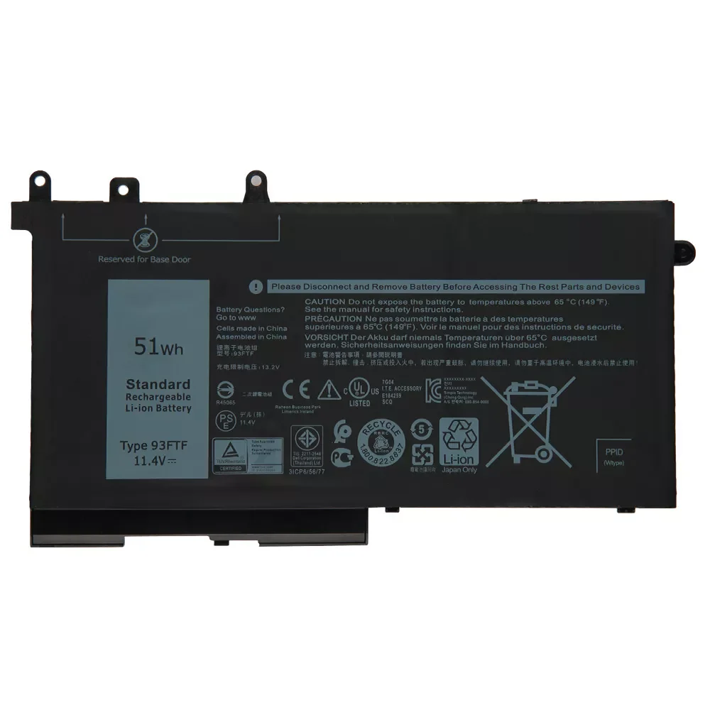 

NEW2023 Original Replacement Battery For Dell Latitude 5280 5490 5590 5480 5580 5290 93FTF D4CMT 4YFVG 083XPC 83XPC Genuine Batt