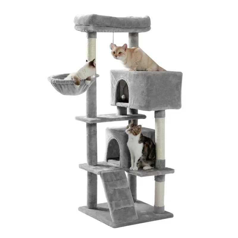 

Domestic Delivery Toy Scratching Wood Climbing Tree Jumping Toy with Ladder Climbing Frame Furniture Scratching Post