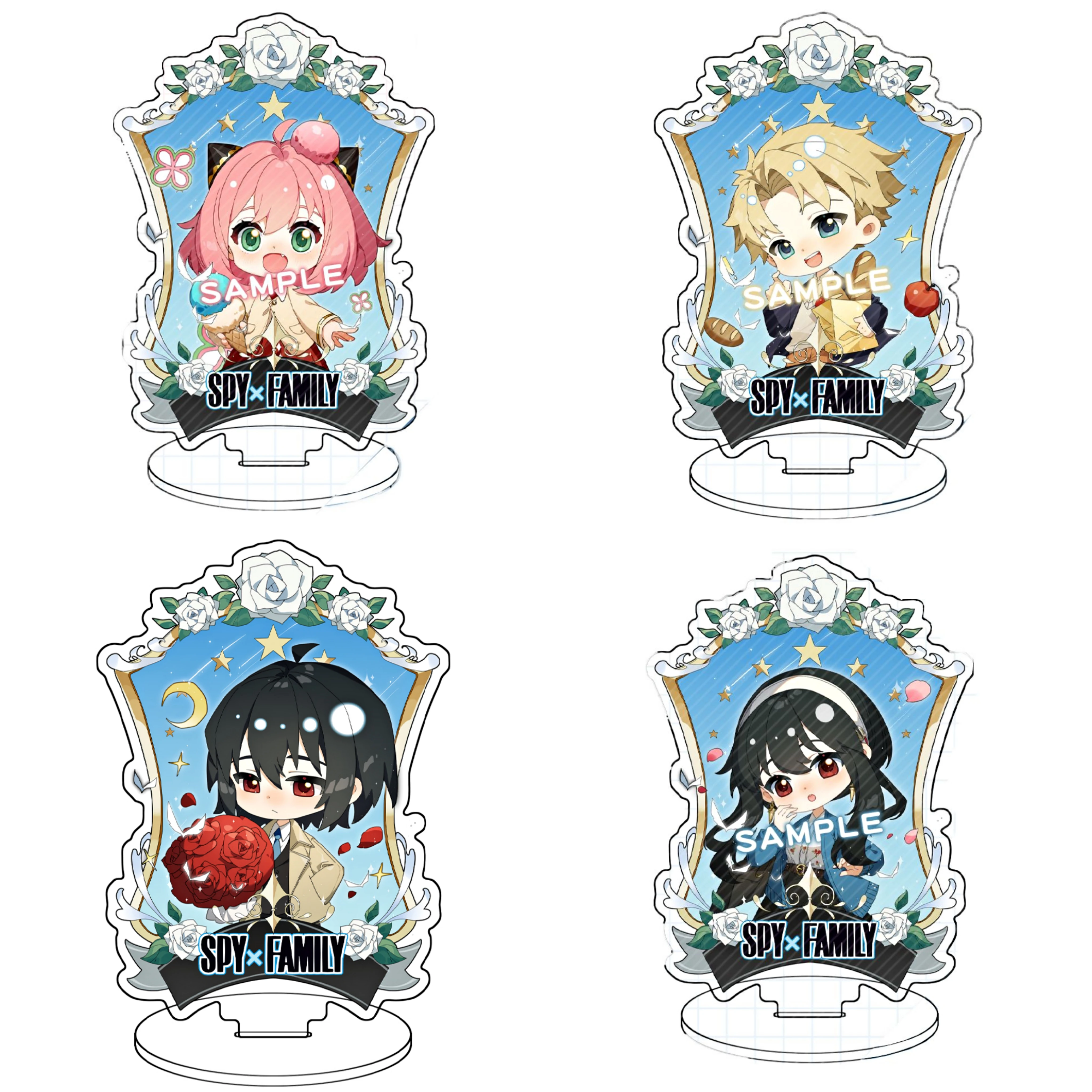 

Anime SPY X FAMILY Action Characters Acrylic Stand Keychain Model Plate Desk Decor Interior Decoration Standee for Props Gift
