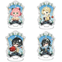 anime spy x family action characters acrylic stand keychain model plate desk decor interior decoration standee for props gift