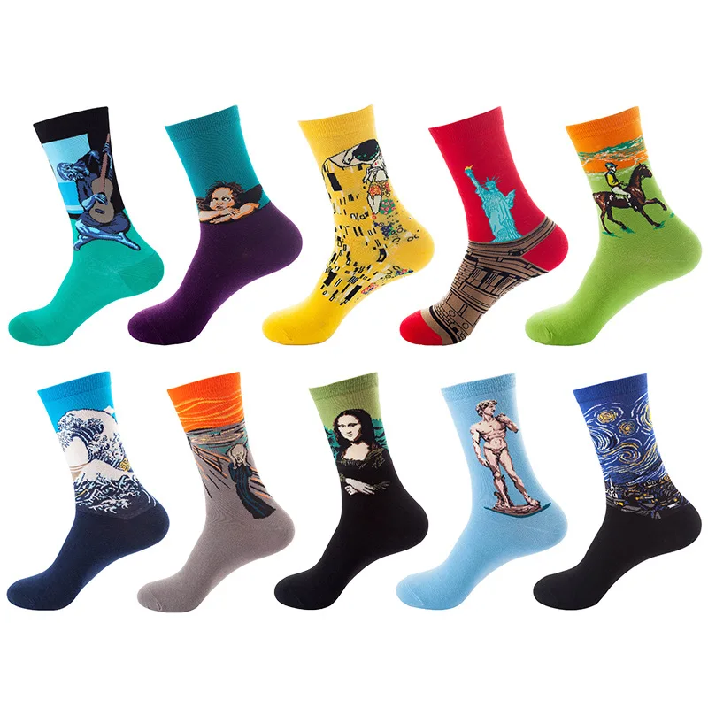 Socks for Men and Women 10 Pairs Funny Women Socks Lovely Cute Cartoon Autumn and Winter Gift Leisure Socks Female Wholesale