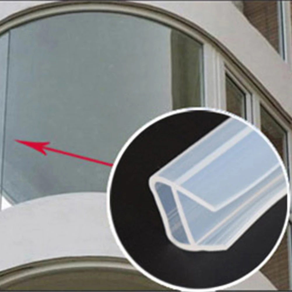 

Sealing Strip Clear Waterproof Silicone Strip for Frameless Sliding Shower Door 2M Length F/U Shape 6mm/8mm/10mm/12mm