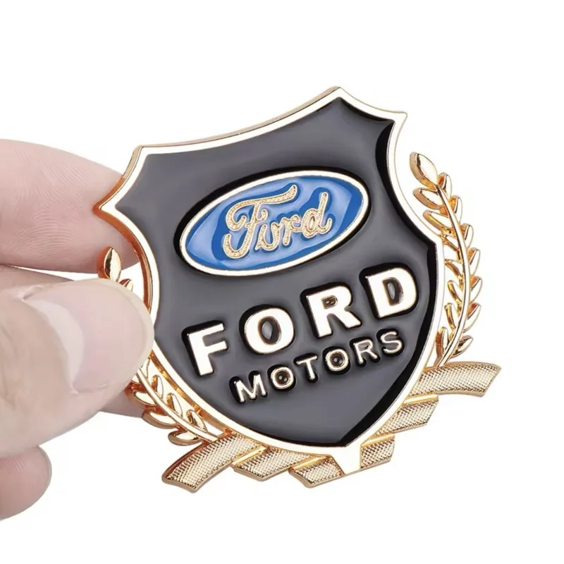 2 шт. металлические эмблемы с пшеничными ушками декоративная наклейка на боковое