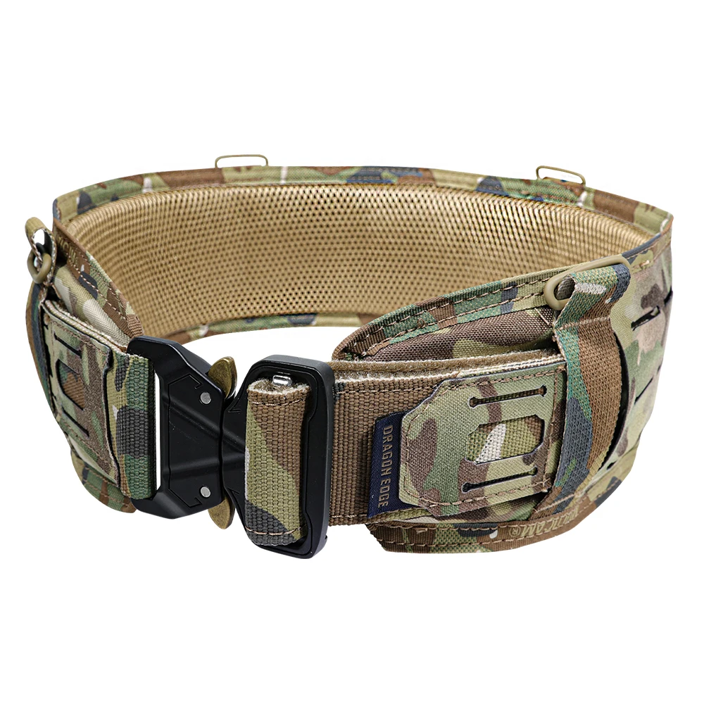 Spark Tac Heavy Duty Tactical Combat Belt with Laser Cut Molle System