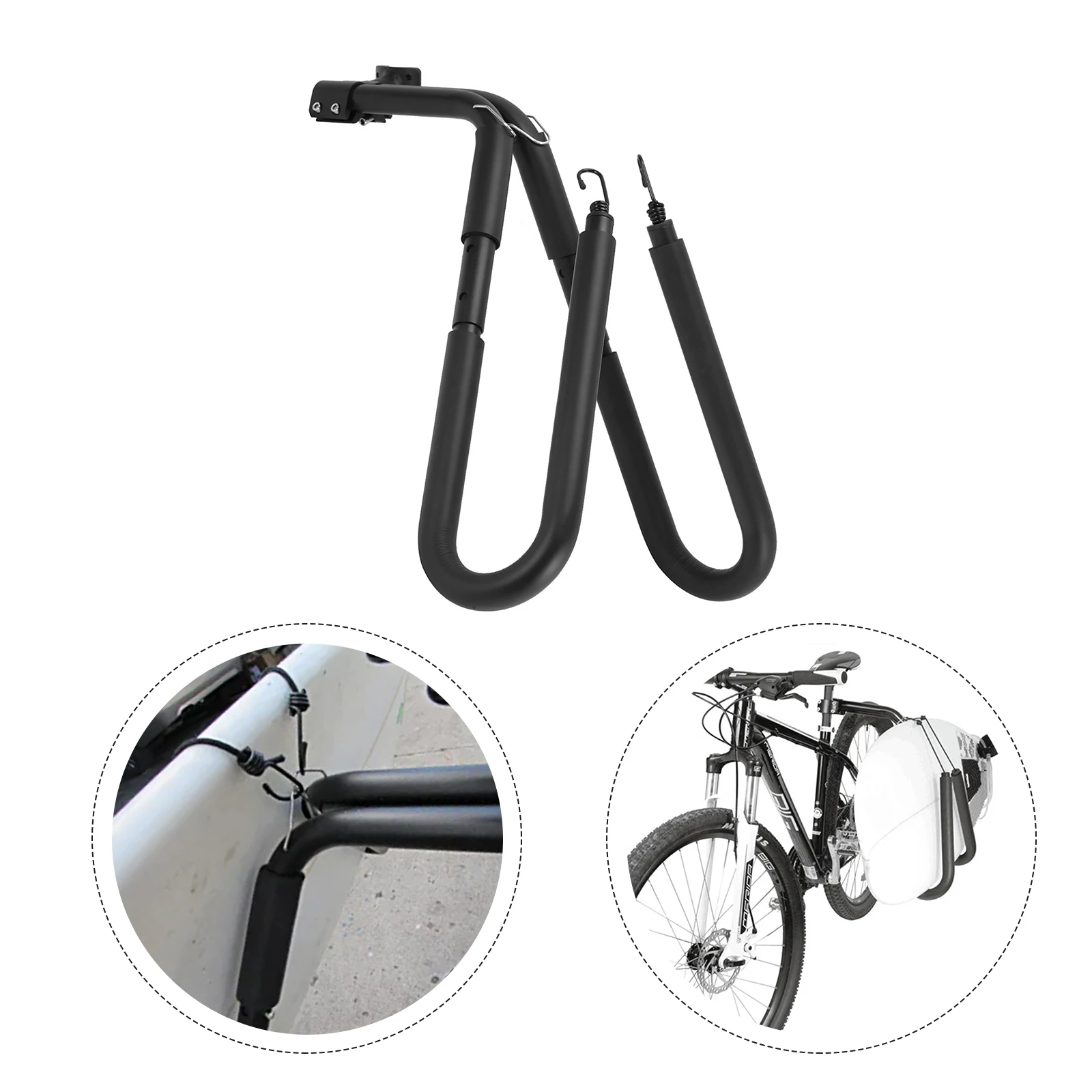 

Durable Water Sports Surfboard Stand Shortboard 20KG Aluminum Alloy+Foam Cotton Black/Green Rack Snowboard 1 Pair