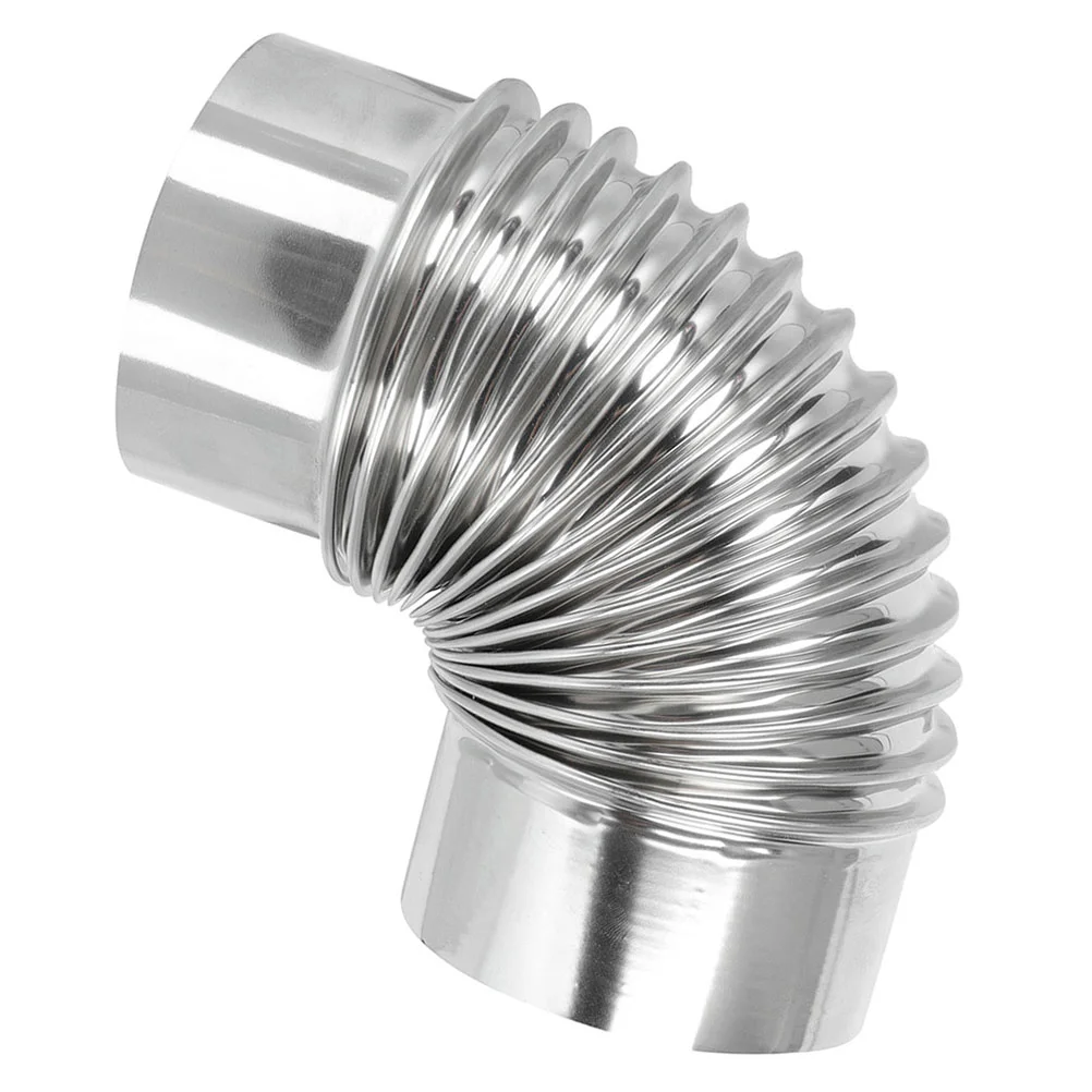 

An Fittings Metal Stove Pipe 90 °chimney Smoke Tube Degree Elbow Stainless Steel Exhaust Flue Extension