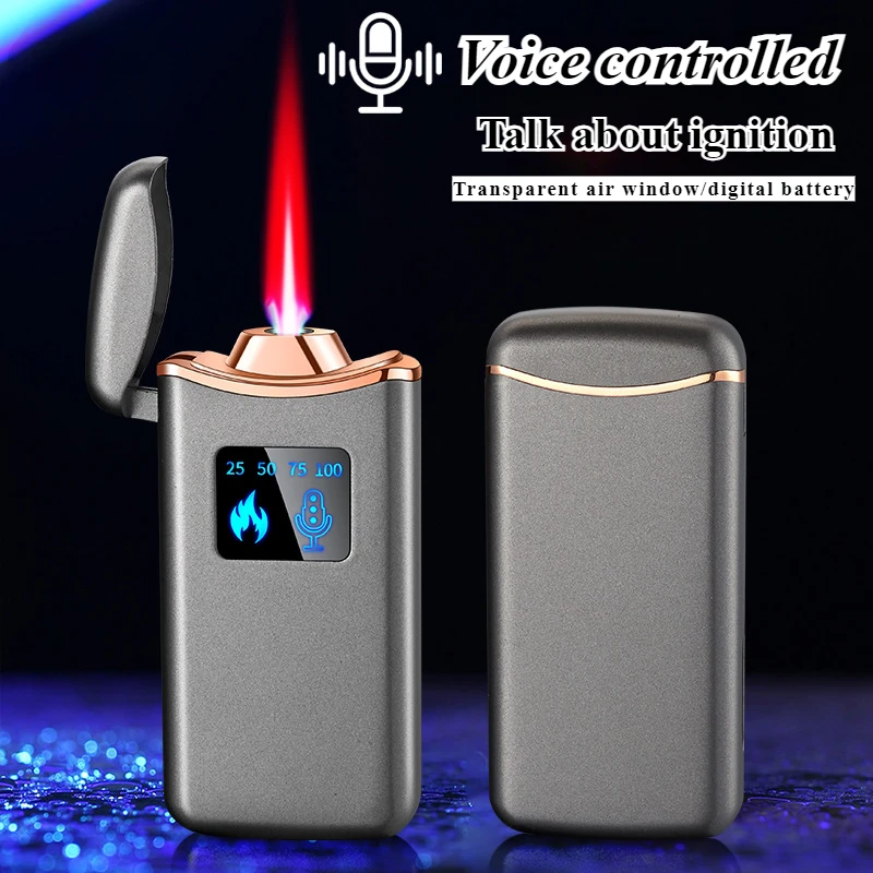 Интеллектуальная индукционная красная зажигалка с голосовым управлением