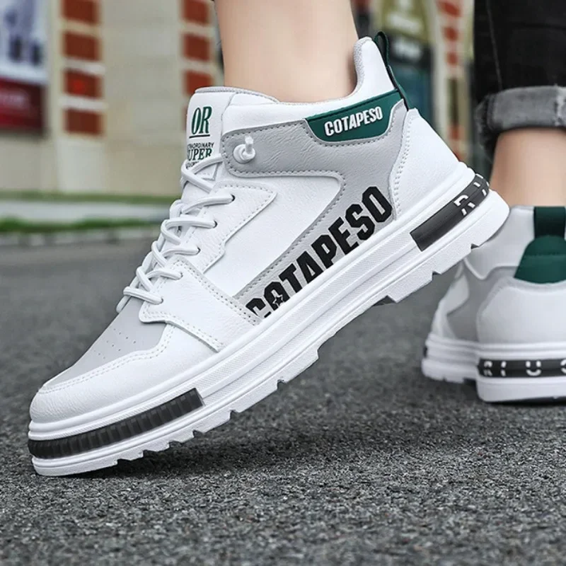 Мужская обувь новинка 2024 удобная классическая с высоким верхом уличные походные