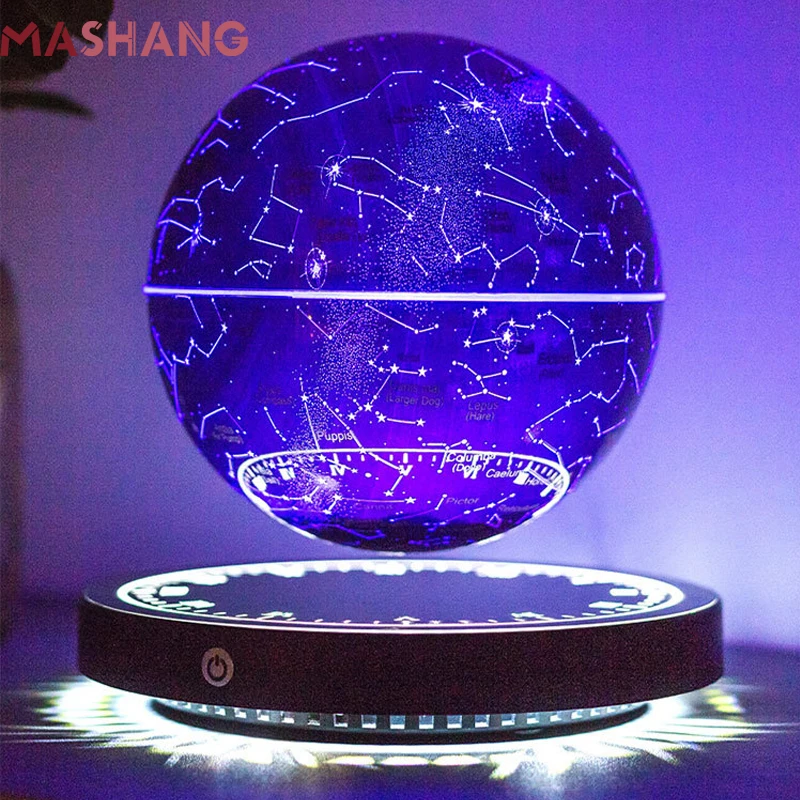 2022 Magnetic Levitation Led Floating Ball Lamp RGB Colors Dimming Bedside Table Lamp Bedroom Novelty Night Light Birthday Gift