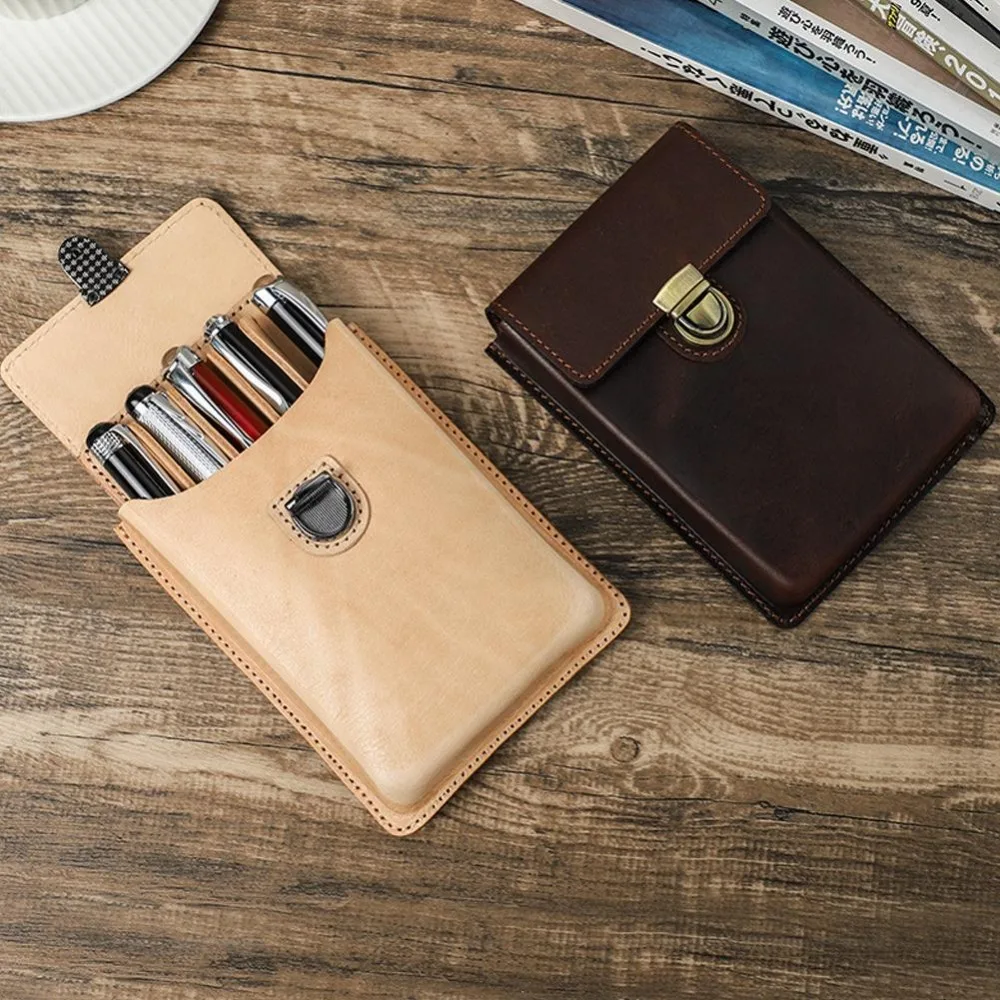 

Футляр для карандашей из натуральной кожи с 3/5 отделениями