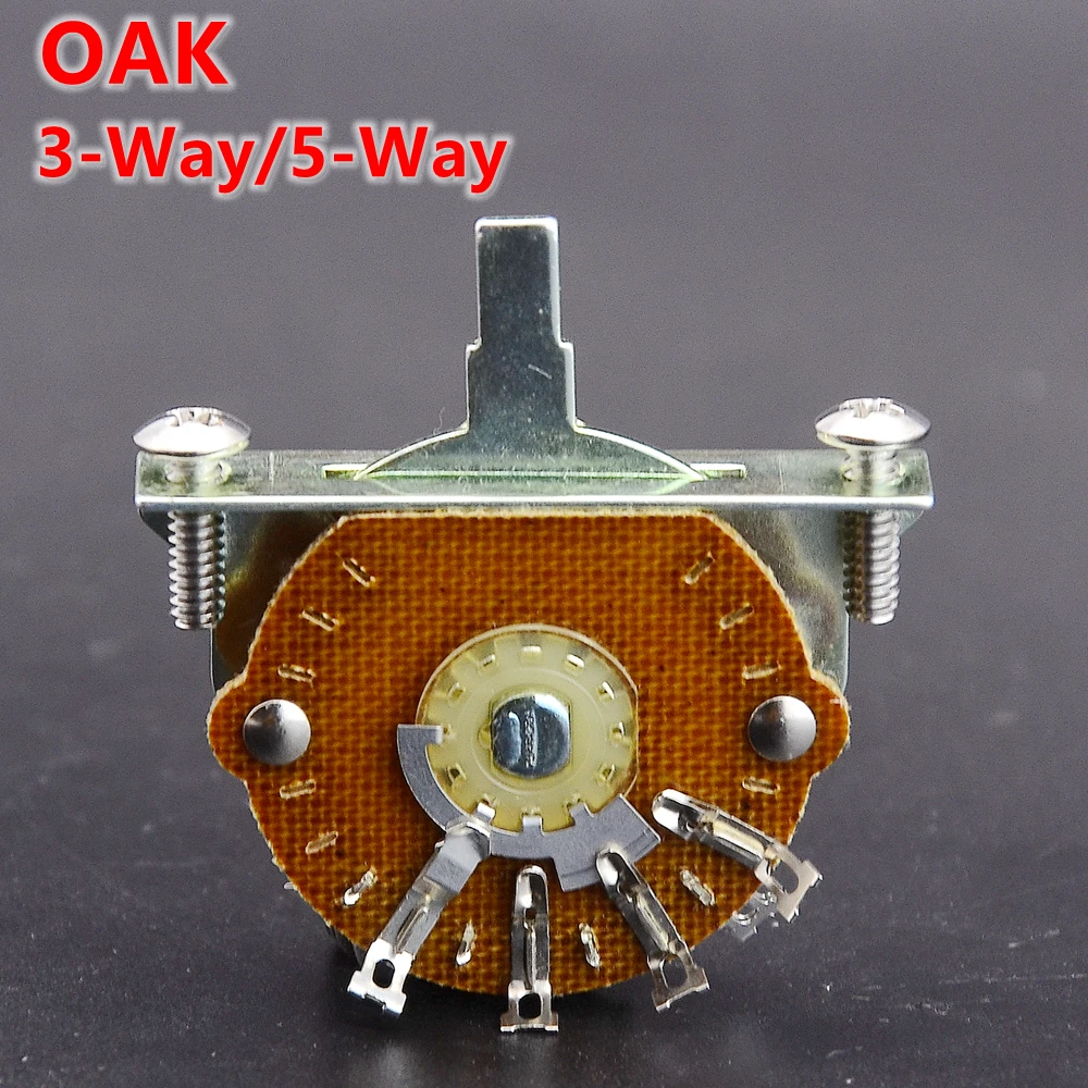 

1 Piece OAK 3/5-Way Lever Switch for ST IBZ Electric Guitar Pickup Selector Switch KR(Origin)