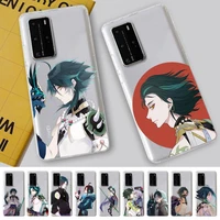 xiao genshin impact phone case for samsung s20 ultra s30 for redmi 8 for xiaomi note10 for huawei y6 y5 cover