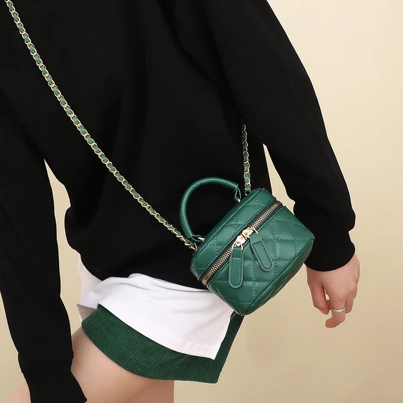 Women‘s Bag Ringer new Fashion Crossbody Female Bag Designer Luxury Bag one Shoulder Bag Geniue Leather Small Square Bag Mini