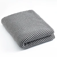 nordic style acrylic sofa blanket office nap blanket striped wool small blanket winter thickened knitted towel blanket quilt