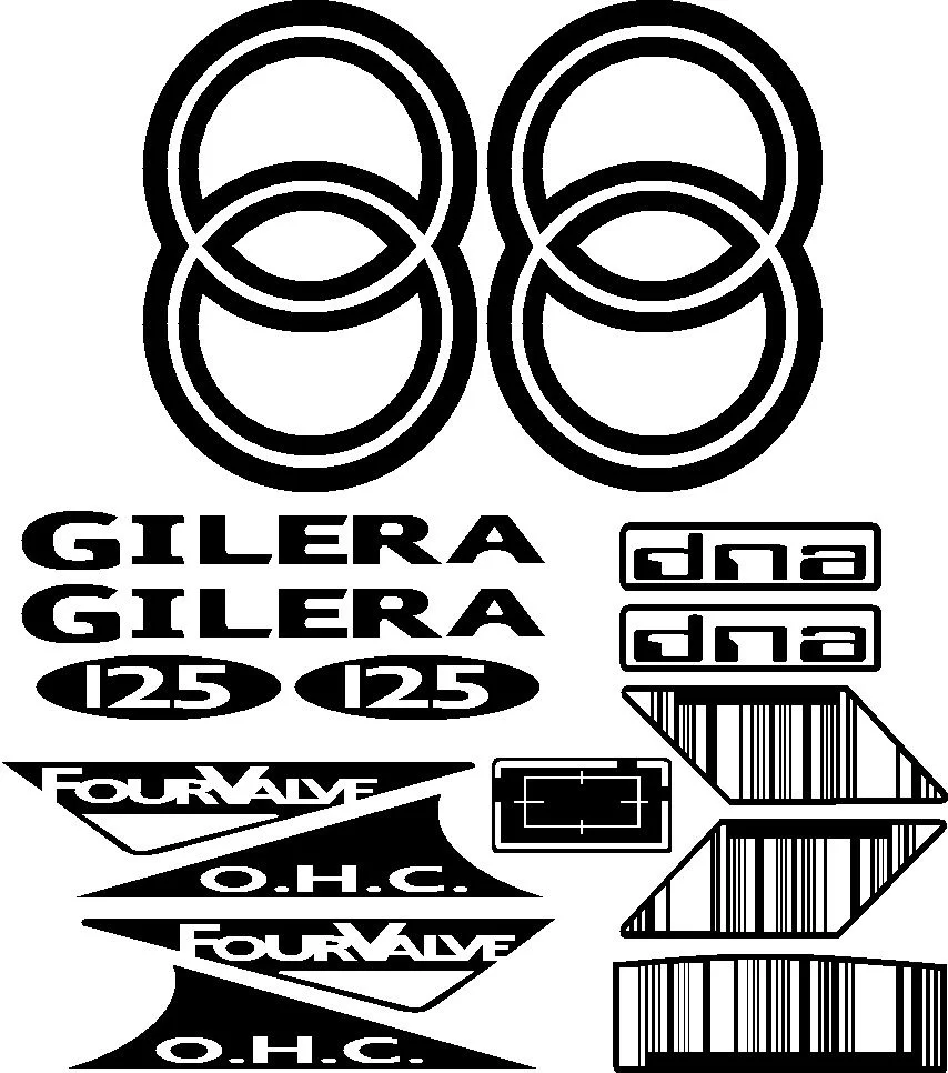 

Наклейки для скутера и мопеда Gilera DNA125 125DNA 125