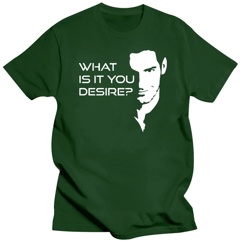 Мужская футболка Lucifer Morningstars What Is It You Desire новые футболки для странного отдыха