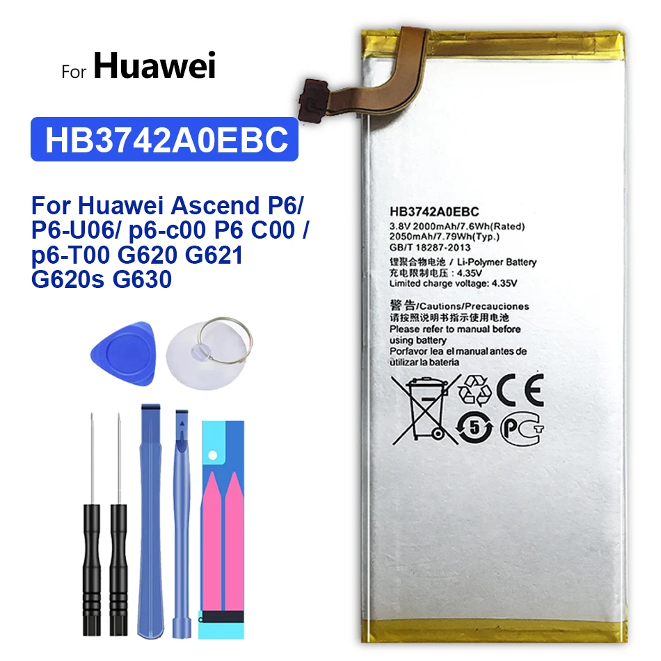 

HB3742A0EBC Аккумулятор для Huawei Ascend P6 P6-U06 p6-c00 p6-T00/ Ascend G6 G620 G621 G620s G630 Аккумулятор Akku + трек-код