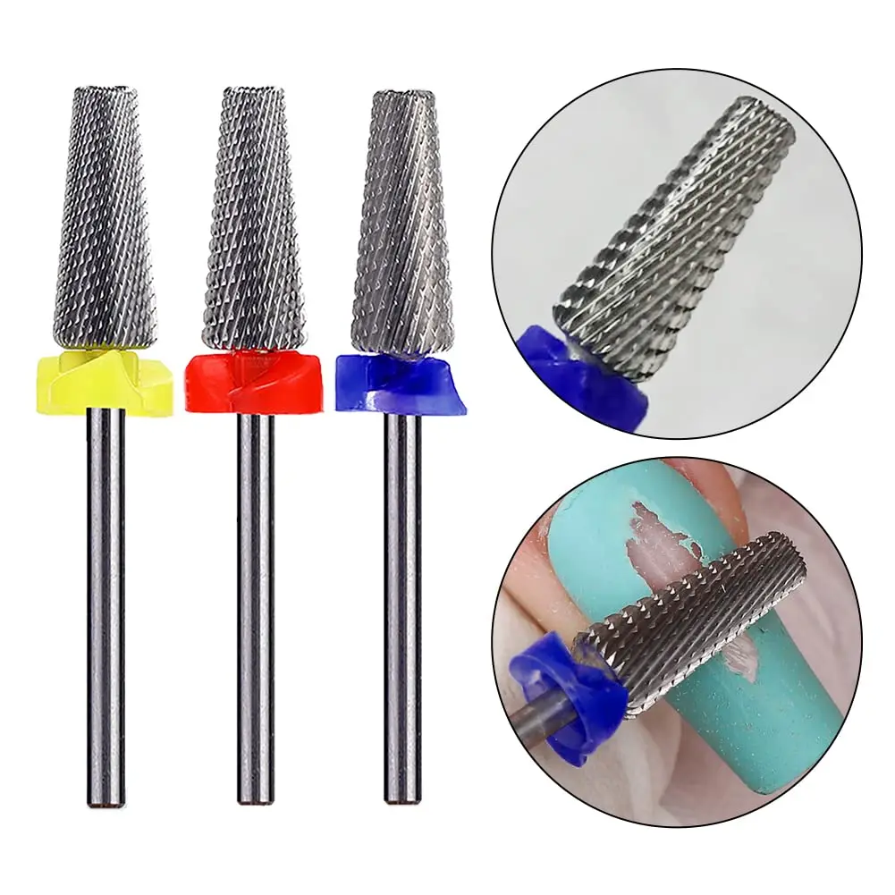 

Профессиональная фреза для маникюра 5 в 1, фрезы для ногтей 3/32 дюйма, карбидные вольфрамовые многофункциональные сверла для очистки кутикул...