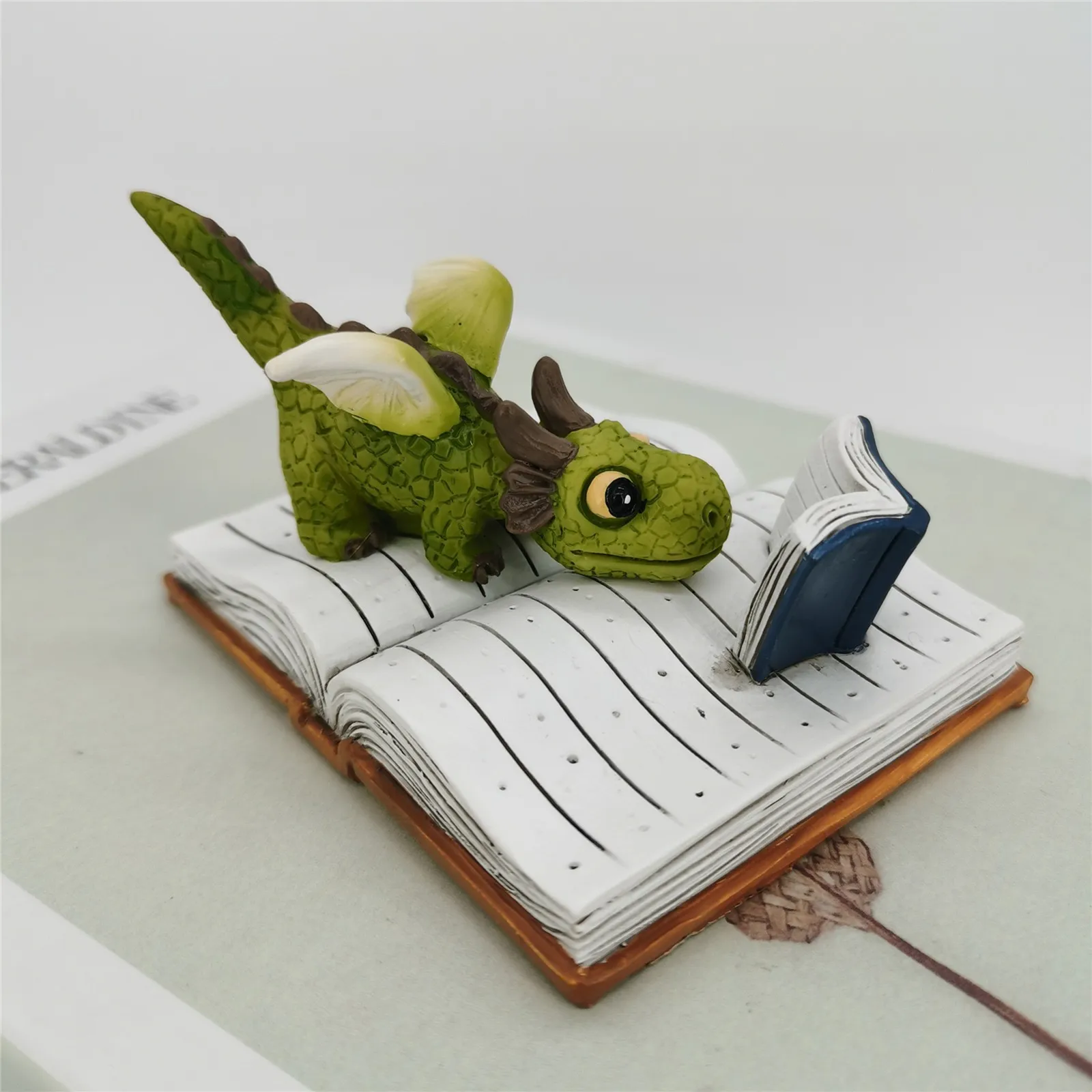 

Christmas Ornaments Pack Christmas Ornaments Non Breakable Christmas Ornaments Neutral Creative Mini Dragonss Reading Statues