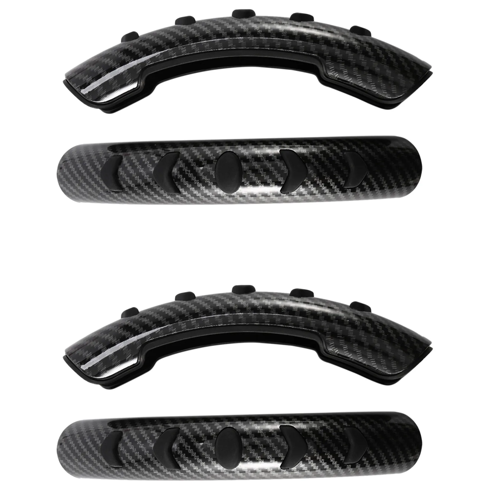 

2Pair Carbon Fiber Pattern Steering Wheel Non-Slip Cover Refit Boost Silicone Case Interior Supplies Anti-Sweat Grip
