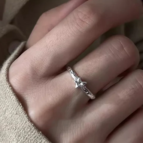 Женское кольцо Foxanry с геометрическим рисунком, простой индивидуальный стильный элегантный подарок ручной работы на день рождения