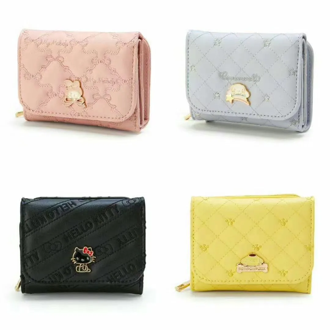 ZK50 Cute Cartoon Girls Children's Wallet Wallet Folding Clutch Short Girls Wallet Size: 10.5x3x8.5cm