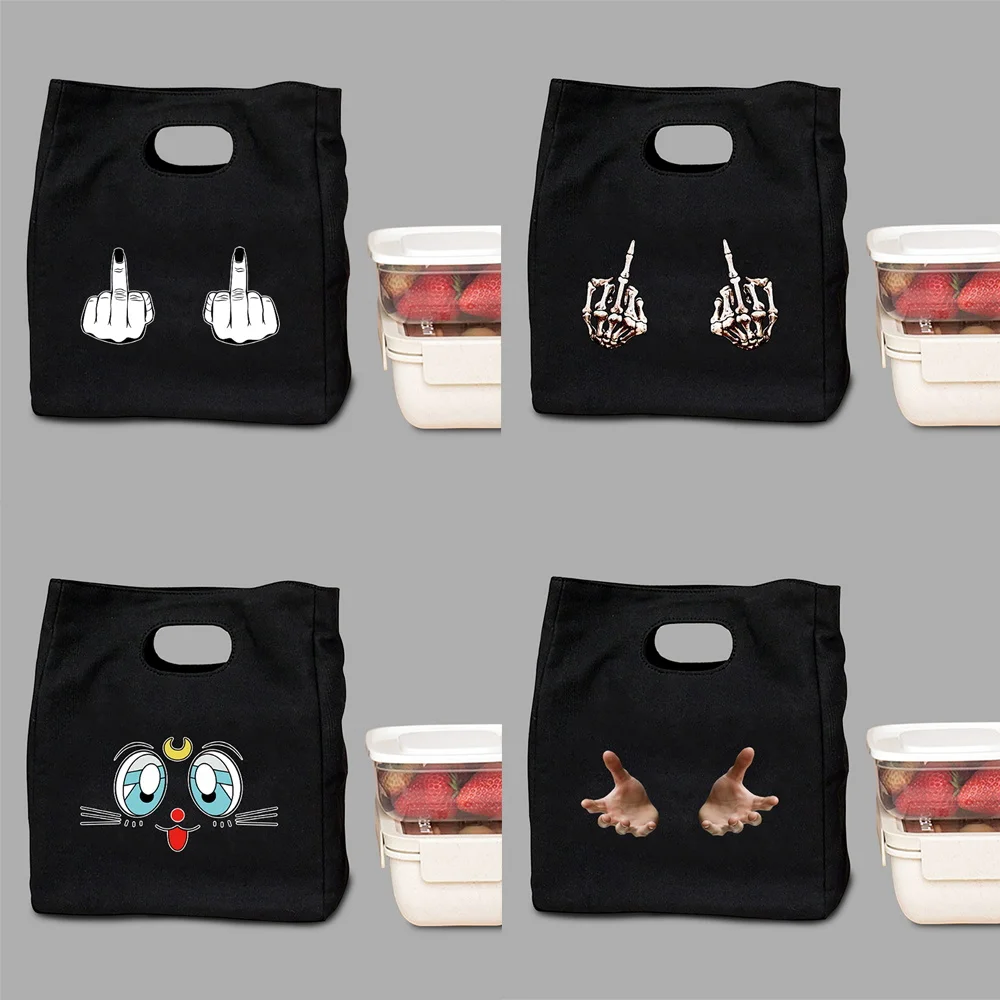 

Детские Термосумки для обеда, Экологически чистая сумка-холодильник, нагрудная сумка с аниме принтом, складные дорожные сумки для хранения,...