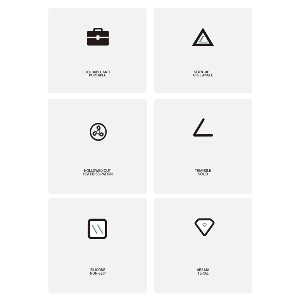 Новинка Складная подставка для ноутбука с 7 отверстиями нескользящий Настольный