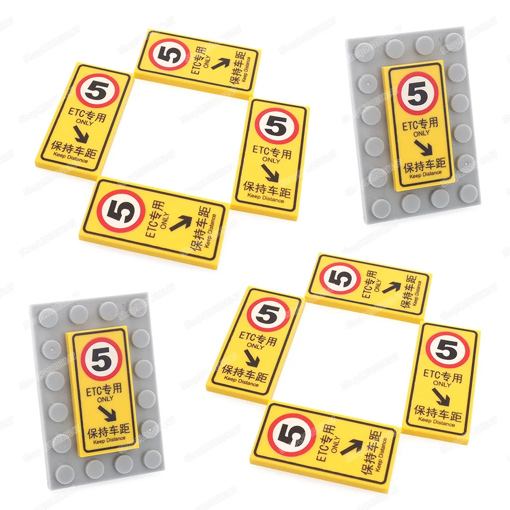 Желтый и т. Д. печатная плитка с индикаторным рисунком 87079 строительный блок 2*4