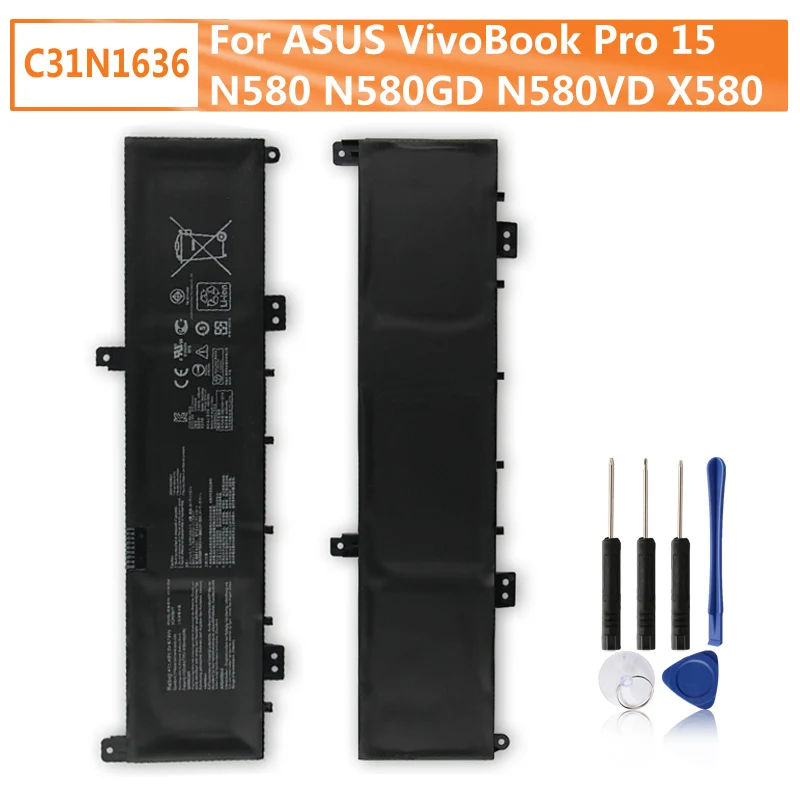 Фото Сменный аккумулятор C31N1636 для ASUS VivoBook Pro15 N580 N580GD N580VD N580VN X580 X580GD 4165 мАч №1