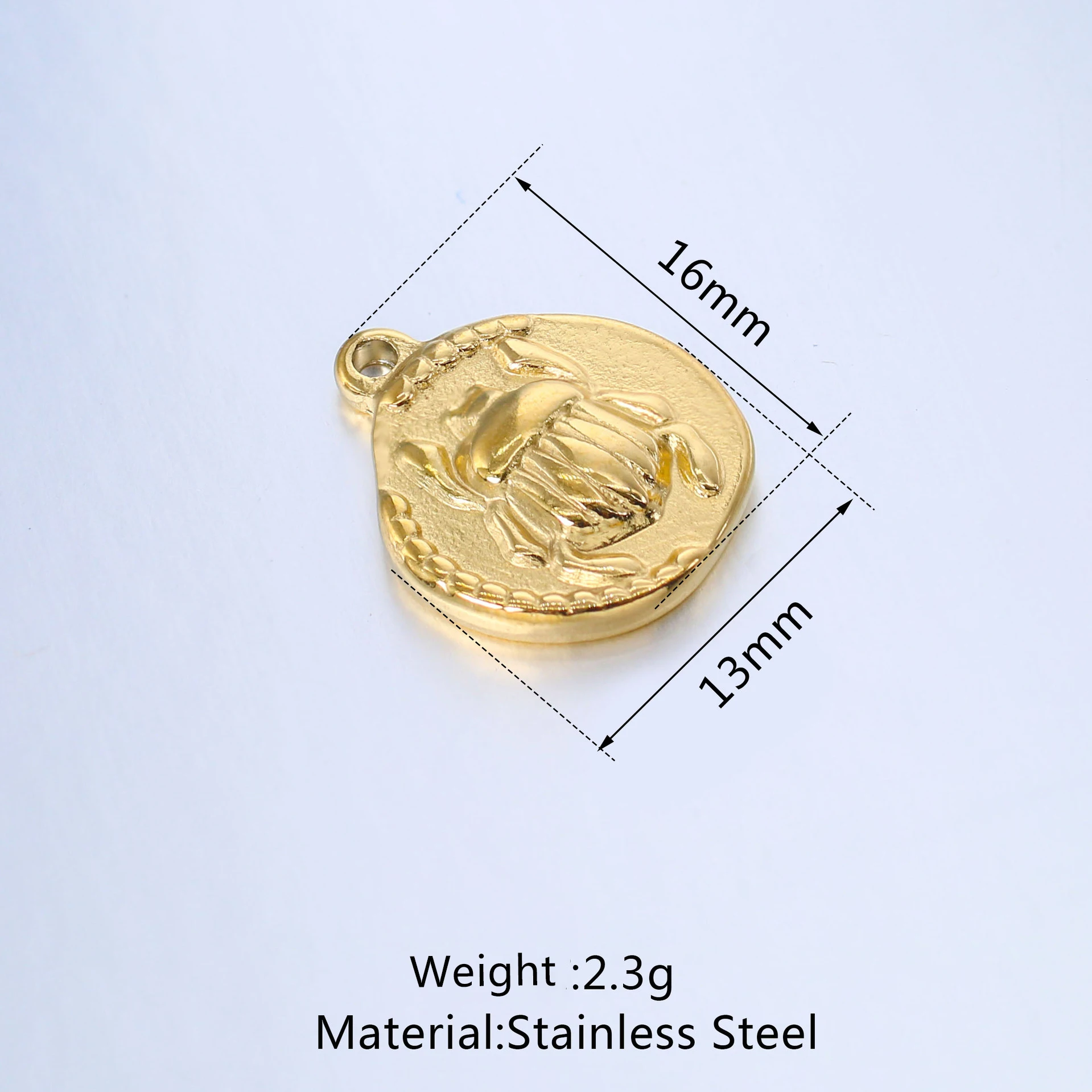 3Pcs/Lot Scarab Beetle Pendant DIY Choker Necklace Bracelet   Findings Stainless Steel Charm Jewelry Making Accessories Supply